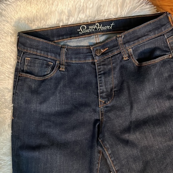 OLD NAVY Women’s “The Sweetheart” Dark Wash Bootcut Denim Jeans, Sz 6 Long,EUC. - Picture 3 of 7